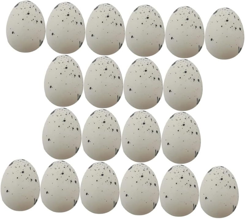 50Pcs White Foam Easter Eggs For DIY Decorations Crafts And Holiday Photo Scenes - Image 1